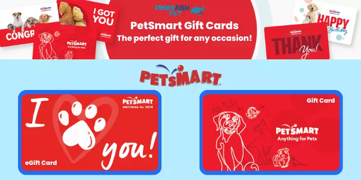 PetSmart Gift Cards & E-Gift Cards FishyFish Pet