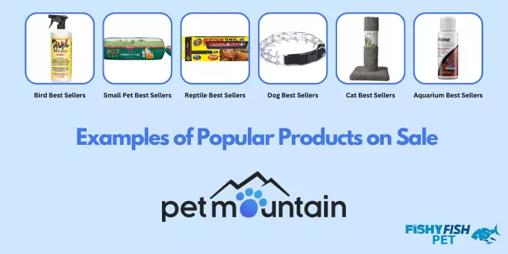 Examples of Popular Products on Sale FishyFish Pet