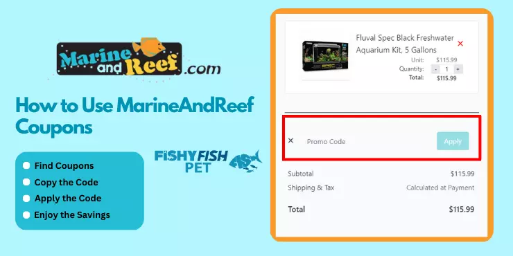 How to Use MarineAndReef Coupons FishyFish Pet