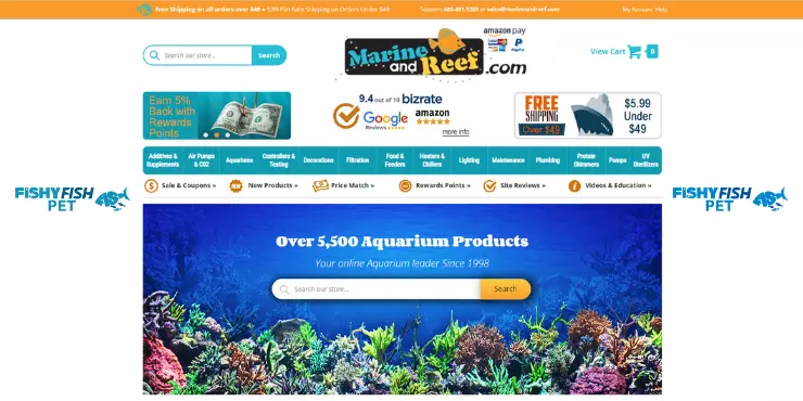 MarineAndReef.com Coupons & Deals: Shop Smart, Save Big! FishyFish Pet